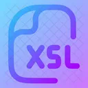 Xsl Xsl Datei Xsl Dateien Symbol