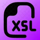 Xsl Xsl Datei Xsl Dateien Symbol