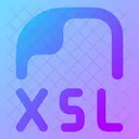 Xsl Xsl Datei Xsl Dateien Symbol