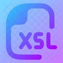 Xsl Xsl Datei Xsl Dateien Symbol