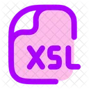 Xsl Xsl Datei Xsl Dateien Symbol