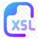 Fichier Xsl Xml Xml Icône