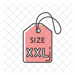 XXL-Größenetikett  Symbol