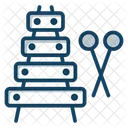 Xylophon Schlagel Musikinstrument Symbol