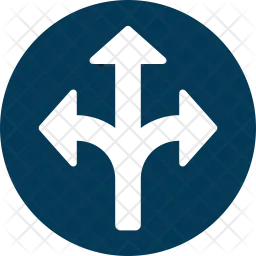 Y Intersection  Icon