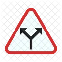 Y Intersection Sign Icon