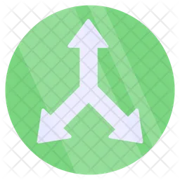 Y Intersection  Icon