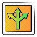 Y Intersection  Icon