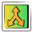 Y Intersection  Icon