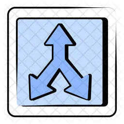 Y Intersection  Icon