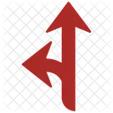 Y Intersection Arrow Direction Icon