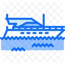 Yacht Cruise Ship Icon