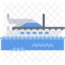 Yacht Cruise Ship Icon