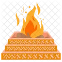 Yagna Fire Hinduism Icon