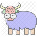 Yaks Lineal Color Icon Icon