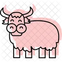 Yaks Color Shadow Thinline Icon Icon