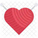 Yarn Heart Needles Icon