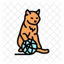 실 공 고양이 아이콘