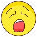 Yawning Emoji Yawning Expression Emotag Icon