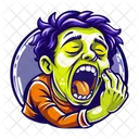 Yawning Bored Reaction Icon