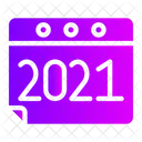 Year 2021 Appointment Calendar Icon