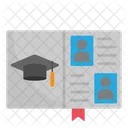 Yearbook Graduation Book Booklet Icon