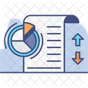 Yearly Sales Report Sales Report Analysis Icon