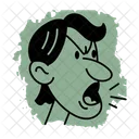 Yelling Shouting Angry Icon