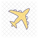 Yellow airplane  Icon