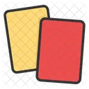 Yellow And Red Card Icon