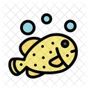 Yellow Boxfish Fish Marine Icon