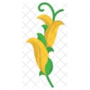 Foliage And Floral Yellow Bud Icon