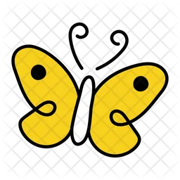 Yellow Butterfly  Icon