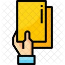 Yellow Card Warning Warning To Player Icon