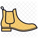 Yellow Chelsea Boots Shoes  Icon