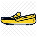Yellow Driving Loafers Shoes  Icon