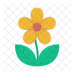 Yellow flower  Icon
