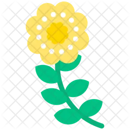 Yellow flower  Icon