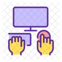Hand Computer Device Icon