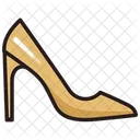 Yellow High Heels Women's Shoes  Icon