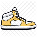 Yellow High-Top Sneakers  Shoes  Icon