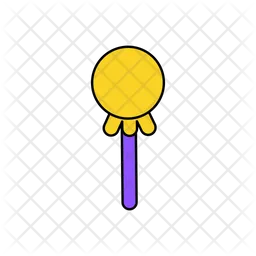Yellow Lollipop  Icon