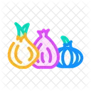 Yellow Red Onion Food Fresh Icône