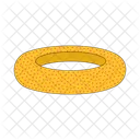 Yellow Rubber Ring Summer Decoration Object Safety Icon