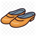 Yellow Slipper Shoes  Icon