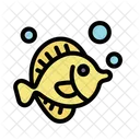Yellow Tang Fish Ocean Icon