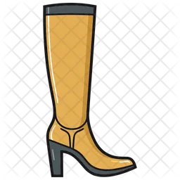 Yellow Thigh-High Boot Women's Shoes  Icon