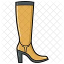 Yellow Thigh-High Boot Women's Shoes  Icon