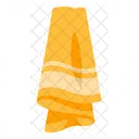 Towel Yellow Bath Icon