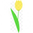 Yellow Tulip Spring Decoration Icon